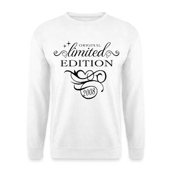 Limited Edition 2008 Birthday Gift Ladies - Unisex Sweatshirt - white - Front