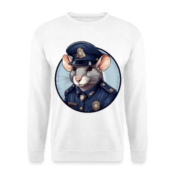 Rats Policewoman - Unisex Sweatshirt - white - Front