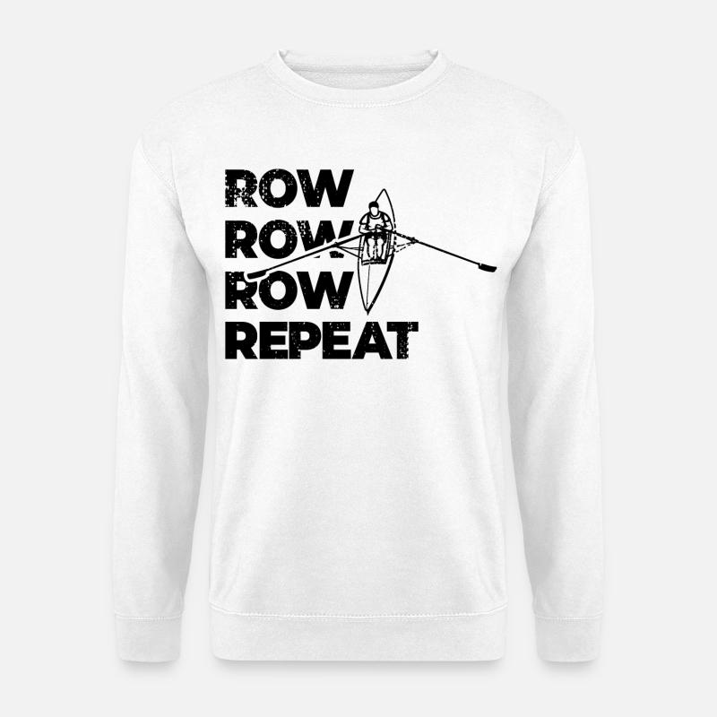 Rudern Wiederholung - Unisex Pullover - Weiß