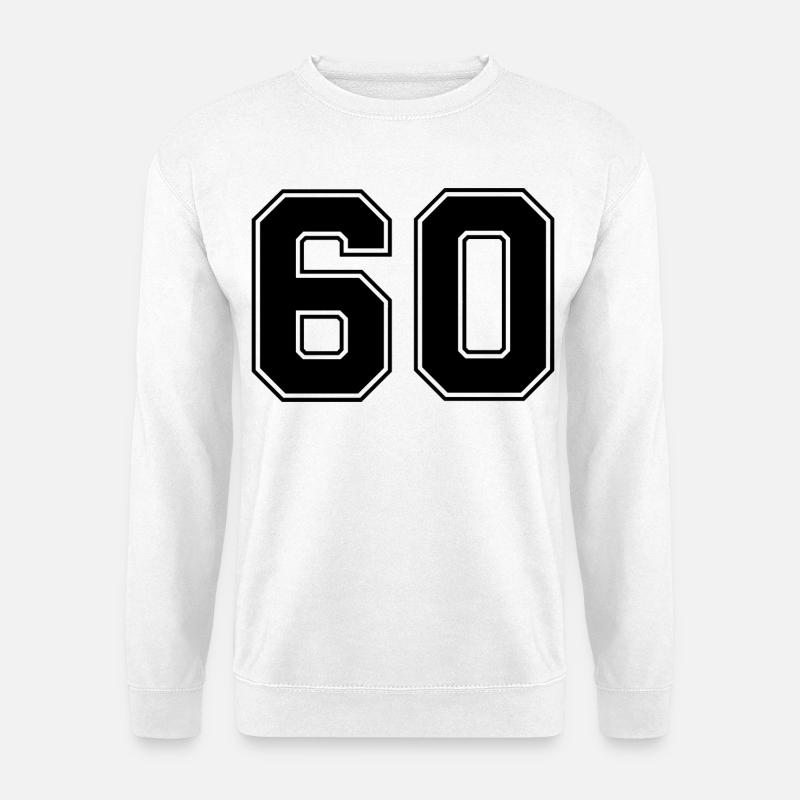 Nummer 60 - Unisex Pullover - Weiß