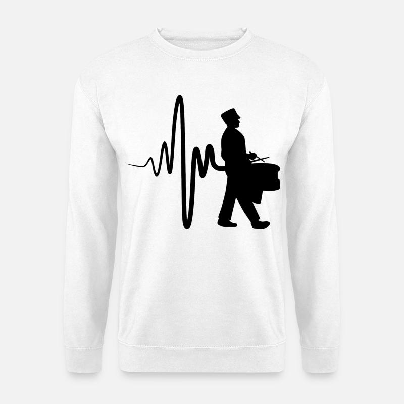 Schnarrtrommler - Unisex Pullover - Weiß