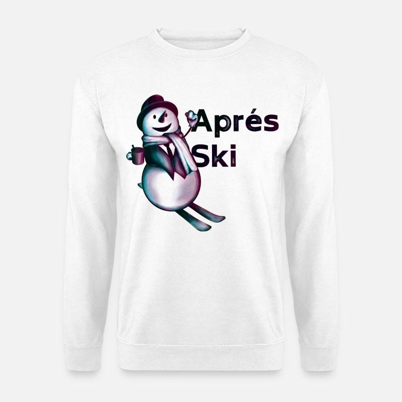 Après Ski – Lustiger Schneemann - Unisex Pullover - Weiß