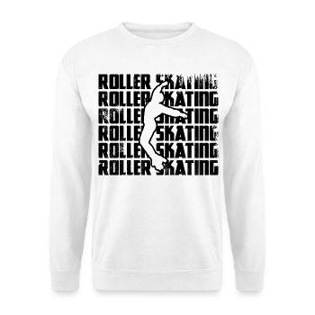 Rollschuhlaufen - Unisex Pullover - Weiß - Vorne