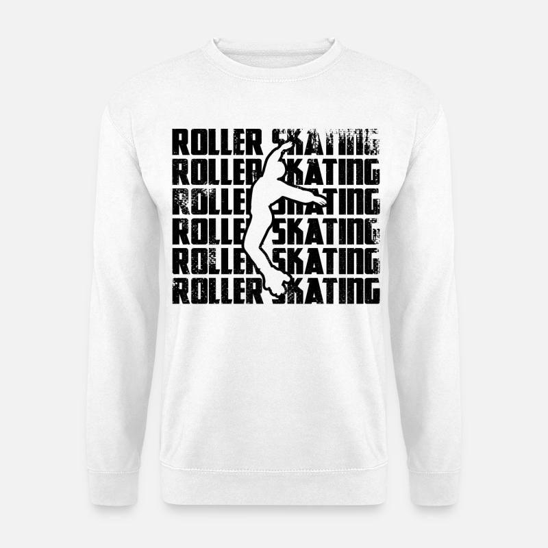 Rollschuhlaufen - Unisex Pullover - Weiß