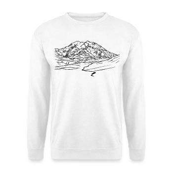 mount mckinley, Denali, Alaska, Berg, Gletscher - Unisex Pullover - Weiß - Vorne