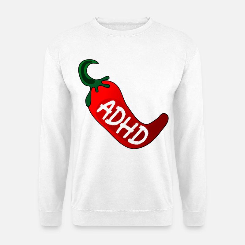 NEUORDIVERSITÄT ADHS PEPERONI - Unisex Pullover - Weiß