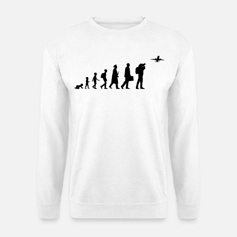 Entwicklung eines Plane Spotters - Unisex Pullover - Weiß