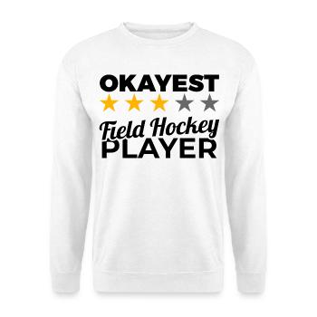 Lustiger Feldhockeyspieler - Unisex Pullover - Weiß - Vorne
