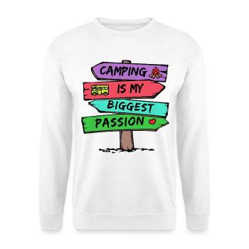 Camping Statement Caravan Camper Holiday Hikers - Unisex Sweatshirt - white - Front