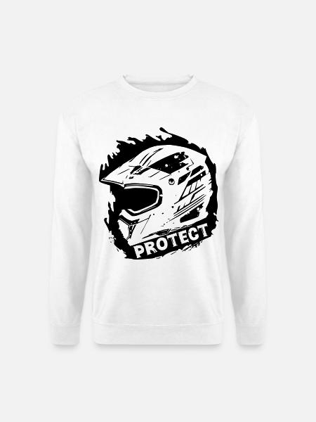 Protect - Schutzhelm [Schwarz] - Unisex Pullover - Weiß