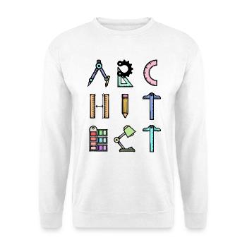 Profession d’architecte disant Job Career Supervisor - Sweat-shirt Unisexe - blanc - Devant