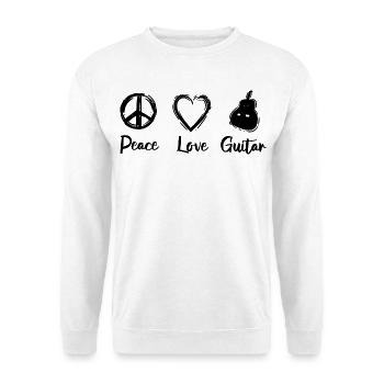 Guitar Love - Unisex Sweatshirt - white - Front