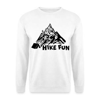 Plaisir de la randonnée [Noir] - Sweat-shirt Unisexe - blanc - Devant