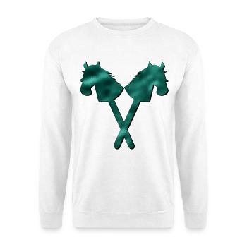 Hobby-Horsing ÉQUITATION - Sweat-shirt Unisexe - blanc - Devant