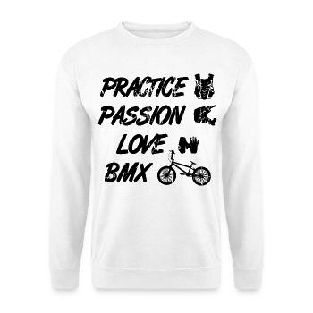 Passion Love BMX - Unisex Sweatshirt - white - Front