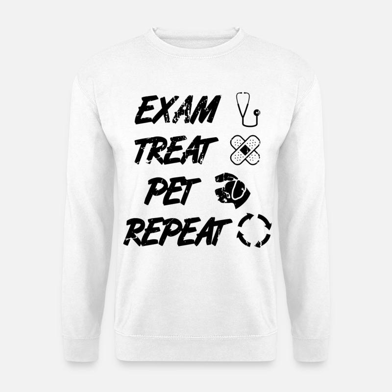 Veterinarian Routine - Unisex Sweatshirt - white
