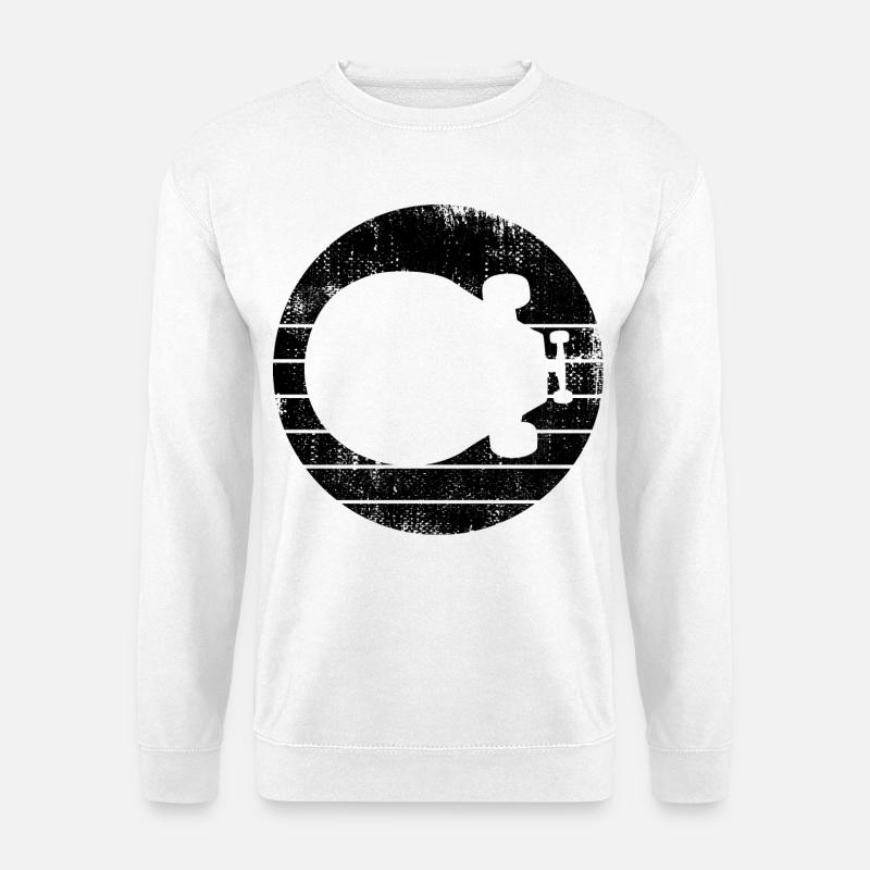 Skateboard - Unisex Pullover - Weiß