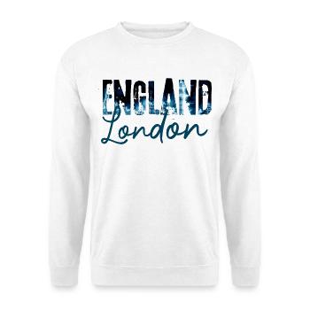 Londons Nacht Skyline Druck - Unisex Pullover - Weiß - Vorne
