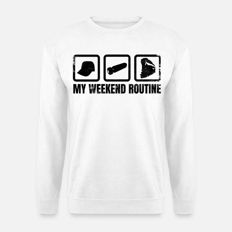 Trainspotter Zeitplan - Unisex Pullover - Weiß