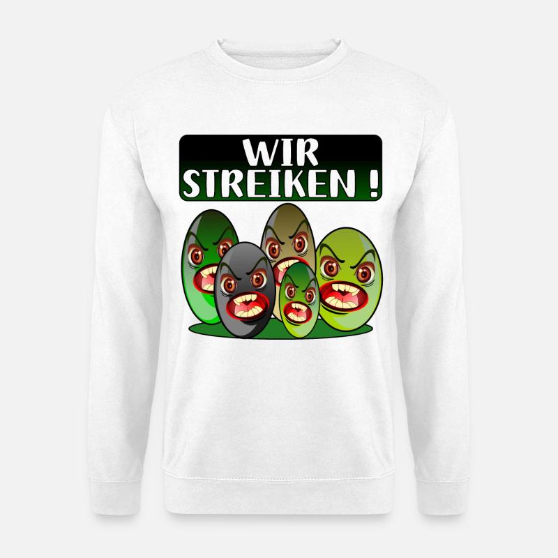 Streiken - Unisex Pullover - Weiß