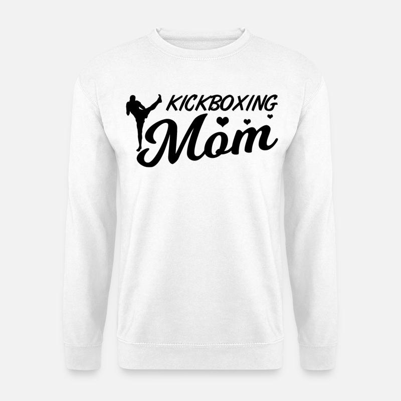 Kickboxer Mama - Unisex Pullover - Weiß