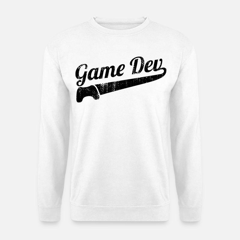 Spielentwicklung Spruch - Unisex Pullover - Weiß