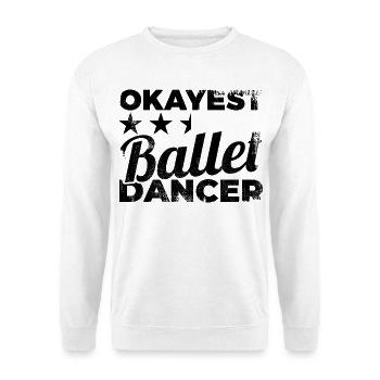 Average ballet dancer - Unisex Sweatshirt - white - Front