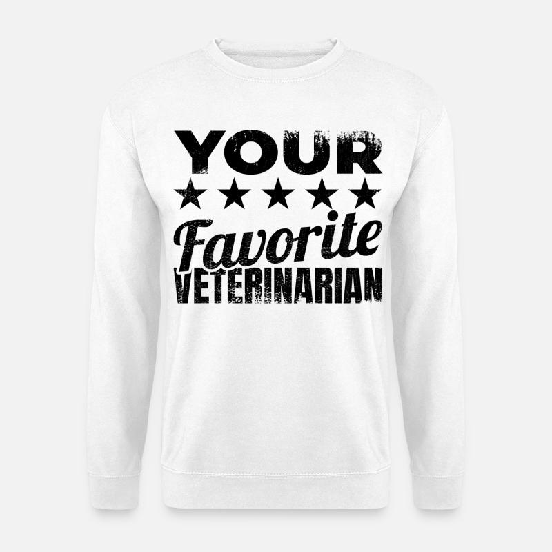 Tierarzt Witz - Unisex Pullover - Weiß