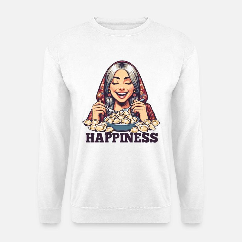 Pelmeni Glück Geschenk - Unisex Pullover - Weiß