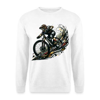 VTT VTT Descente Cadeau - Sweat-shirt Unisexe - blanc - Devant