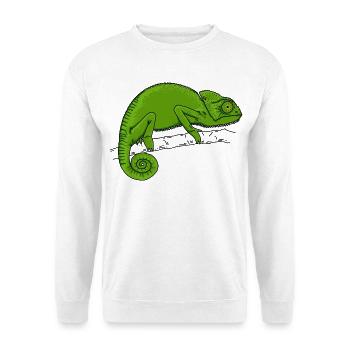 Chameleon green - Unisex Sweatshirt - white - Front