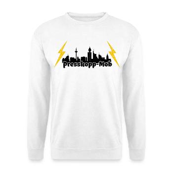 Presskopp Mob - ffm Skyline - Unisex Pullover - Weiß - Vorne