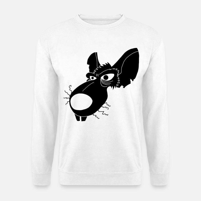 Schwarze Kanalratte - Unisex Pullover - Weiß