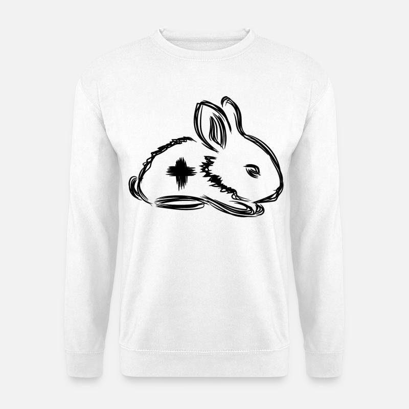 Hase Erste Hilfe - Unisex Pullover - Weiß