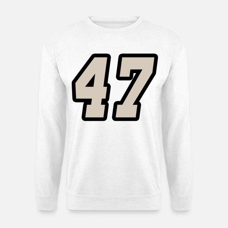 Nummer siebenundvierzig 47 - Unisex Pullover - Weiß