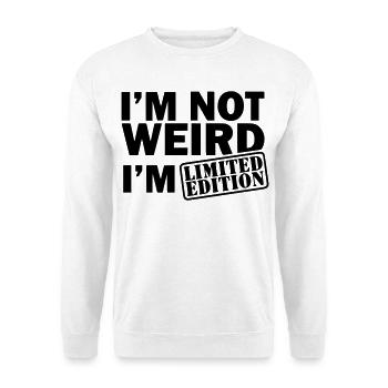 Édition limitée. Pas bizarre mais édition limitée * - Sweat-shirt Unisexe - blanc - Devant