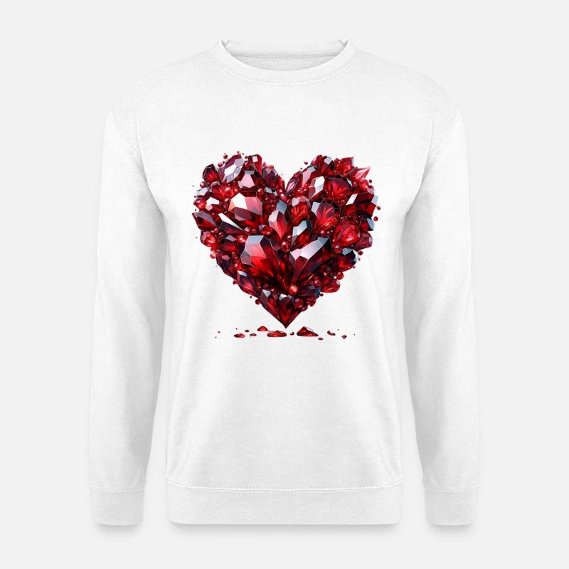 Ruby Love T-Shirt - Unisex Pullover - Weiß