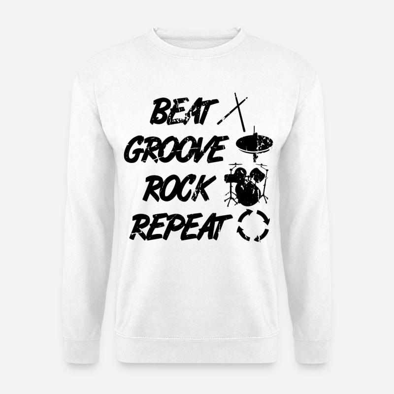 Percussion Techniques - Sweat-shirt Unisexe - blanc