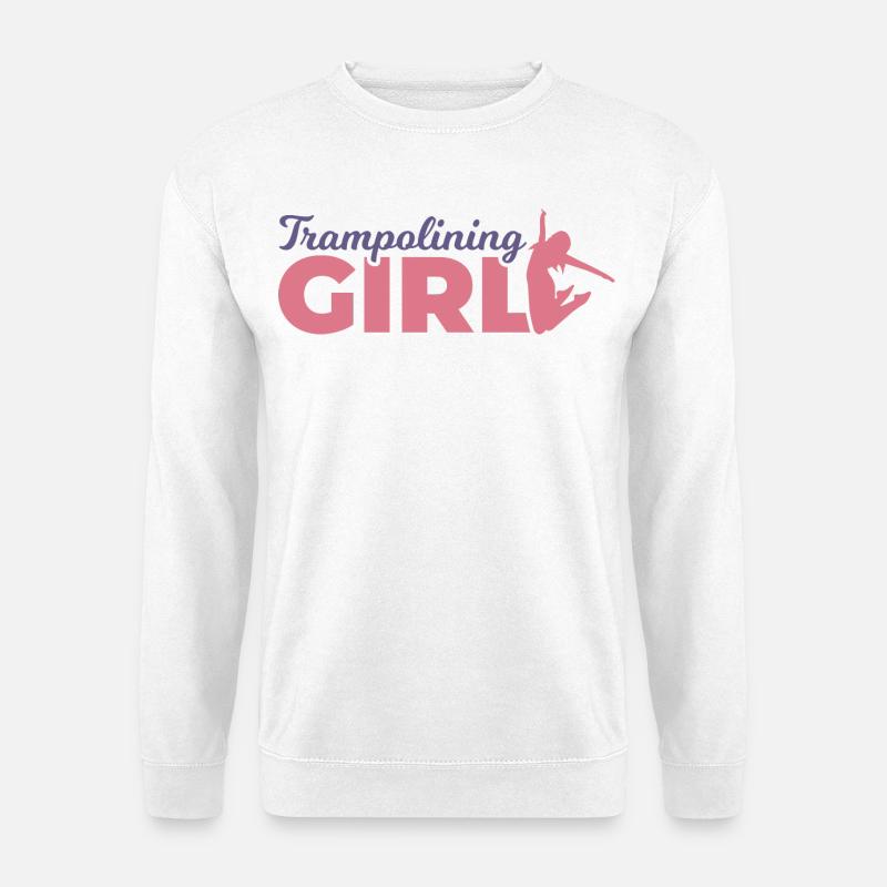 Trampolinspringer Mädchen - Unisex Pullover - Weiß