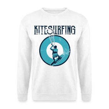Kitesurfer - Unisex Pullover - Weiß - Vorne