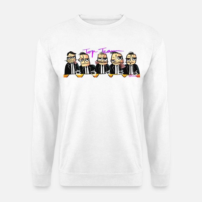 Kaffeebecher - Top Team - Unisex Pullover - Weiß