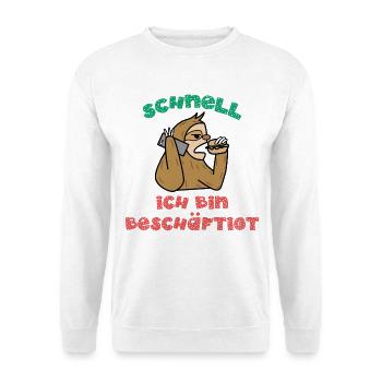 Je ne me soucie pas des dictons drôles Déclaration - Sweat-shirt Unisexe - blanc - Devant