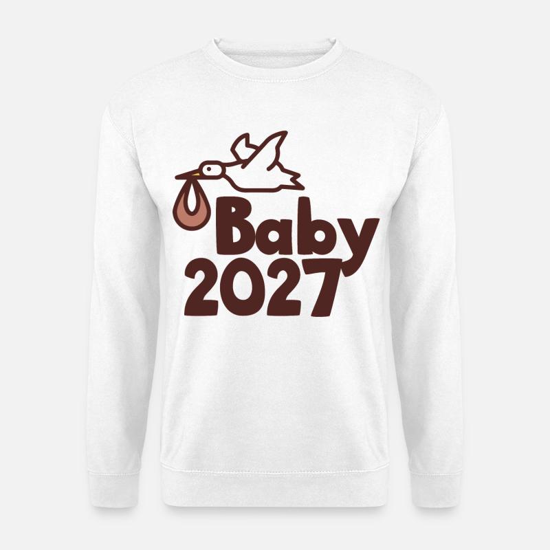 Storch Baby 2027 - Unisex Pullover - Weiß