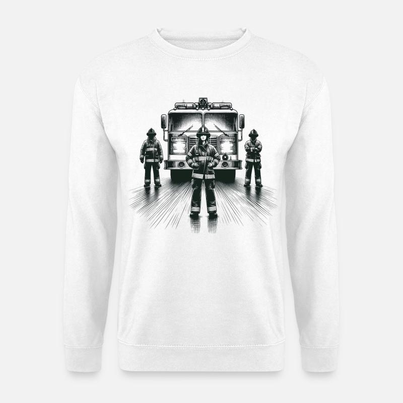 Firefighter Graphic Gift - Unisex Sweatshirt - white
