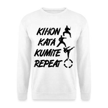 Karate Pillars - Unisex Sweatshirt - white - Front