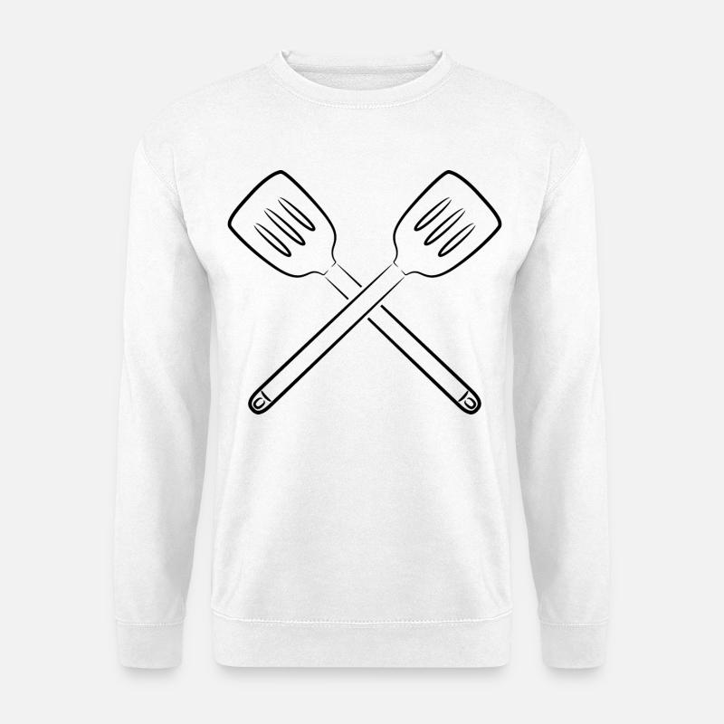Schlitzlöffel - Unisex Pullover - Weiß