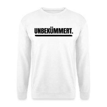 Je ne me soucie pas de l’attitude de déclaration d’indifférence - Sweat-shirt Unisexe - blanc - Devant