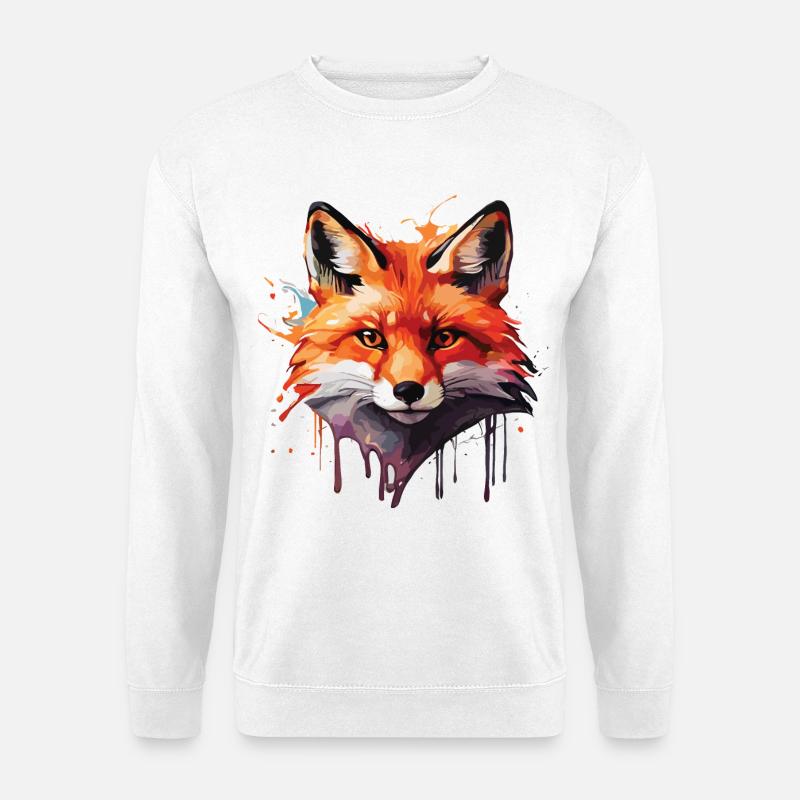 Niedlicher Fuchs - Unisex Pullover - Weiß