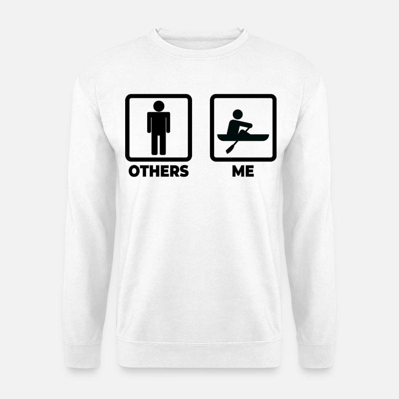 Ich als Ruderer - Unisex Pullover - Weiß