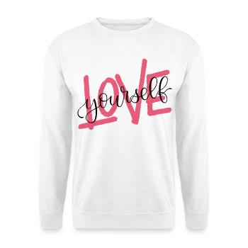 Aime toi toi-même - Sweat-shirt Unisexe - blanc - Devant